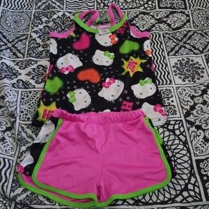 Girls hello kitty pajamas